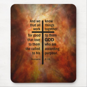 Romans 8:28 mouse mat