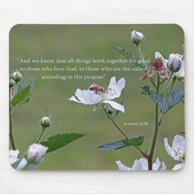 Romans 8:28 mouse mat (Front)