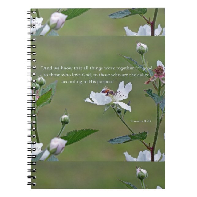 Romans 8:28 notebook (Front)