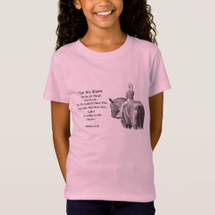 ROMANS 8:28: PENCIL DRAWING: HORSE, GIRL T-Shirt