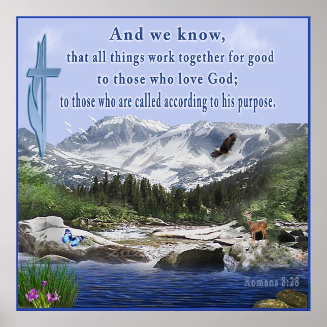 Romans 8:28 poster (Front)