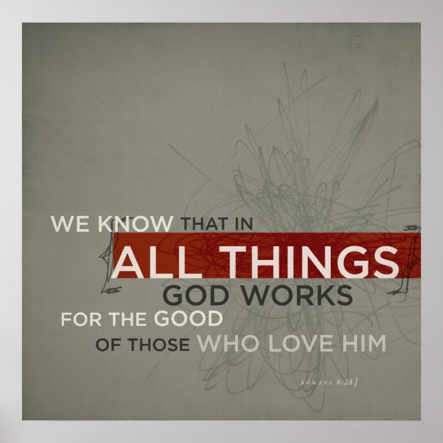 Romans 8:28 poster (Front)