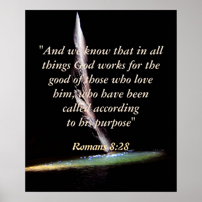 Romans 8:28 poster (Front)