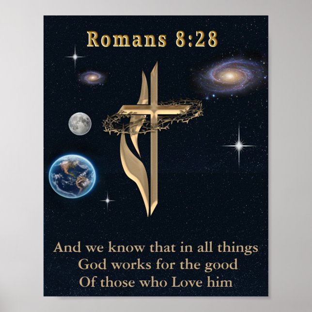 Romans 8:28 poster (Front)