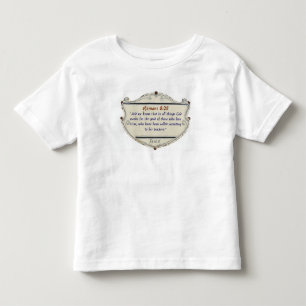 Romans 8:28 Shield Christian Toddler's Tee Shirt