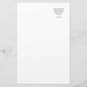 ROMANS 8:28 STATIONERY