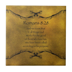 Romans 8:28 tile