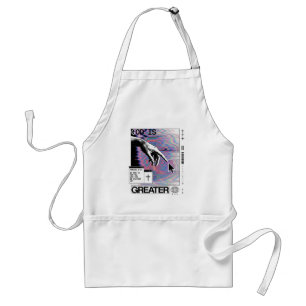 Romans 8:31 Cyberpunk Hand Of God Glitch Art Standard Apron