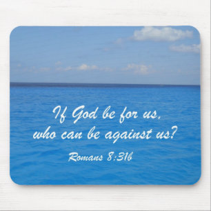 Romans 8:31b mouse mat