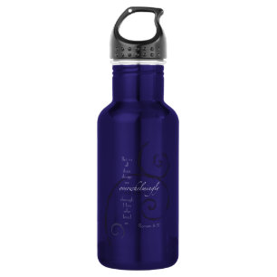 Romans 8:37 - Choose your own colour! Customisable 532 Ml Water Bottle