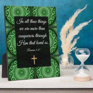 Romans 8:37  plaque