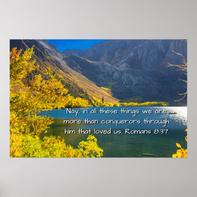 Romans 8:37 poster (Front)