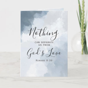 Romans 8:38-39 Love of God Bible Verse Christian Card