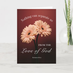 Romans 8 38-39 Love of God Bible Verse Christian Card