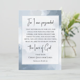 Romans 8:38-39 Love of God Christian Bible Card
