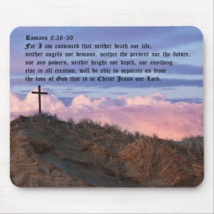 Romans 8:38-39 mouse mat