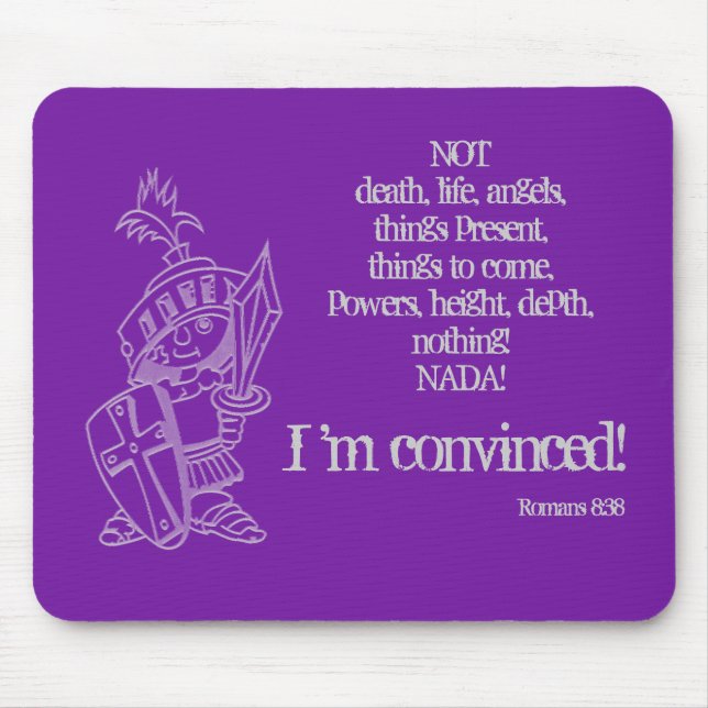 Romans 8:38 mousepad (Front)