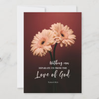 Romans 8 39 Love of God Bible Verse Flat Card
