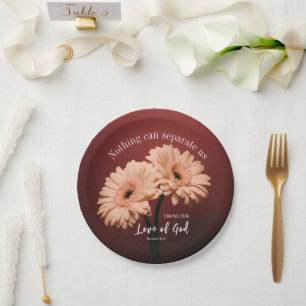 Romans 8 39 Love of God Christian Bible Verse  Paper Plate