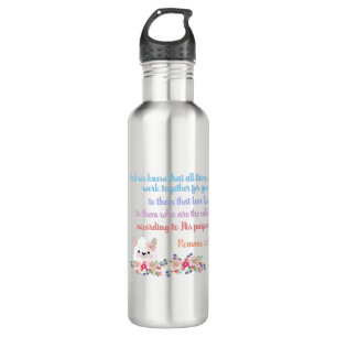 Romans 8 Bible Verse Design 710 Ml Water Bottle