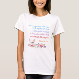 Romans 8 Bible Verse Design T-Shirt