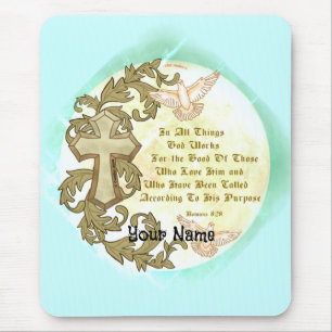 Romans Eight 28 Mouse Mat