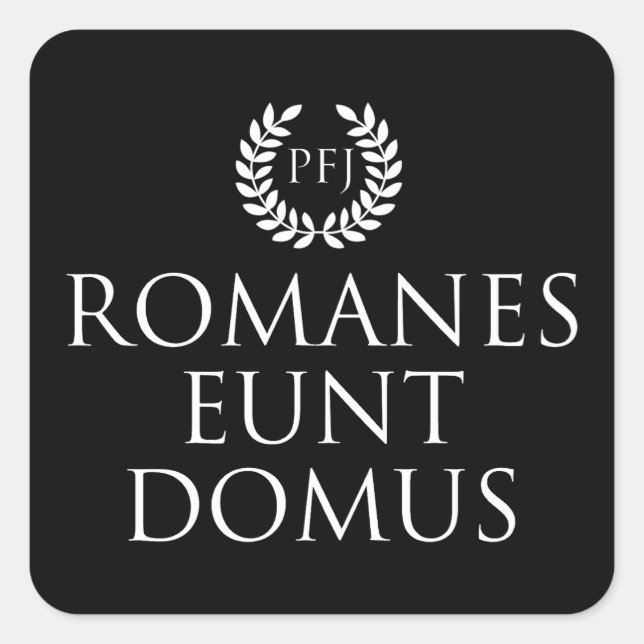 Romans Go Home Square Sticker (Front)