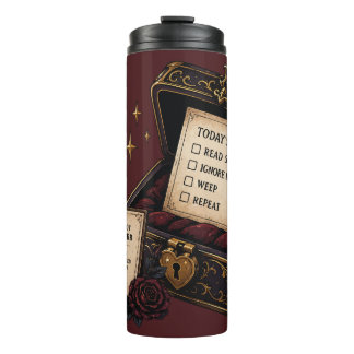 Romantasy, Caffeine and Chaos Thermal Tumbler