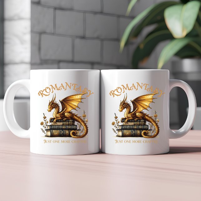 Romantasy Dragon Books Just one more chapter Coffee Mug (Creator Uploaded)