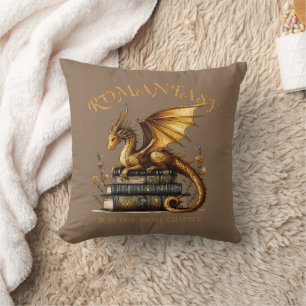 Romantasy Dragon Books Just one more chapter Cushion