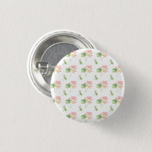 Romantic Сute lotus flowers     3 Cm Round Badge
