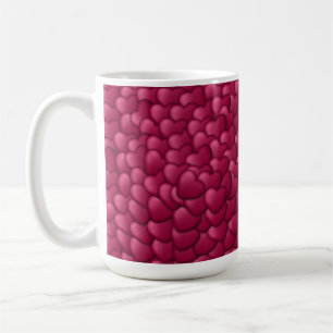 Romantic 3D Red Hearts Pattern-32322 Coffee Mug
