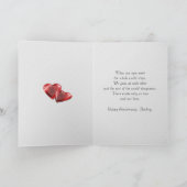 Romantic 40th Wedding Anniversary for Husband Card (Inside)