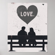 Romantic 8x10 Grunge Valentine's Day Love