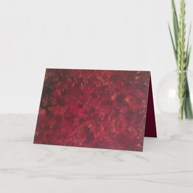 Romantic abstract anniversary card (Front)