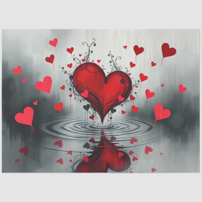 Romantic Abstract Gothic Tissue Paper (Front)