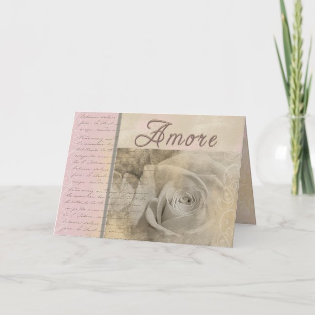 Romantic Amore Card (Front)