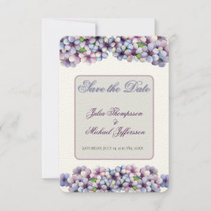 Romantic and Poetic Pastel Lilac Watercolor Invitation