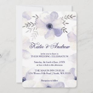 Romantic Anemones Invitation