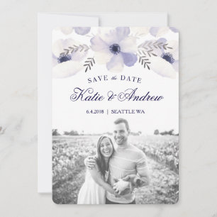 Romantic Anemones Save The Date