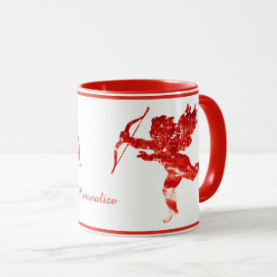 Romantic Angel Valentine Cupid Cherub Personalise Mug
