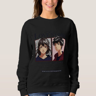 Romantic Anime Couple Love Story White Sweatshirt