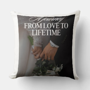 Romantic Anniversary Gift Cushion - Elegant Coupl