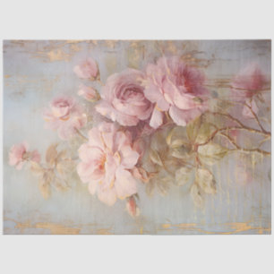 Romantic Antique Pink and Gold Design Series 4 Tissue Paper