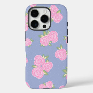 Romantic Antique Rose Design iPhone 16 Pro Case