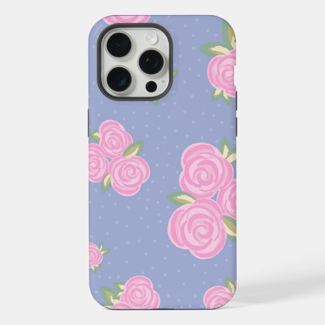 Romantic Antique Rose Design iPhone Case (Back)