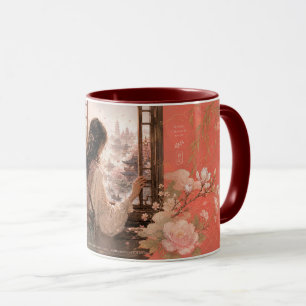 Romantic Arabian Floral Decor Motif. Mug