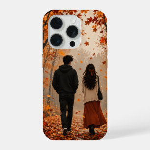 Romantic Autumn Couple iPhone 15 Pro Case   Fall F