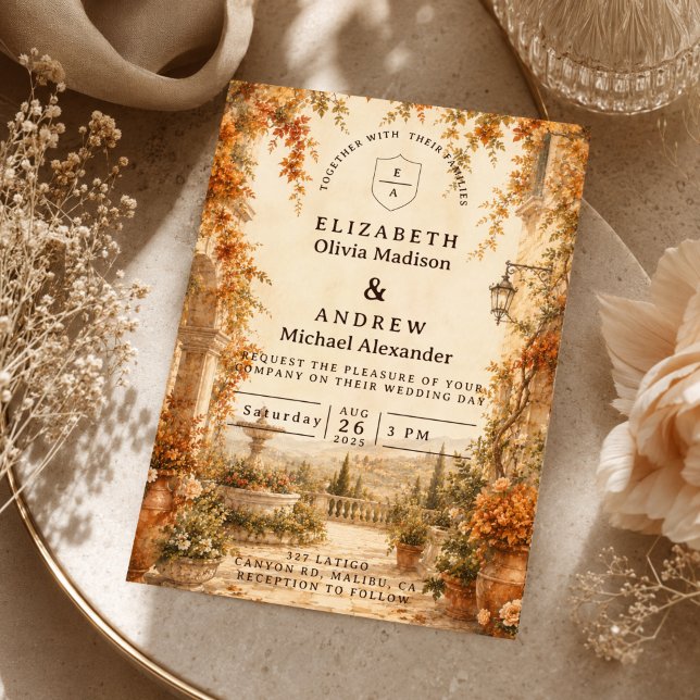 Romantic Autumn Outdoor Wedding Invitation (Creator Uploaded)