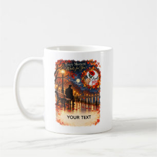 Romantic Autumn Waiting for You Card Coffee Mug